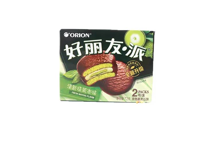 好丽友 巧克力派 抹茶味 72g
