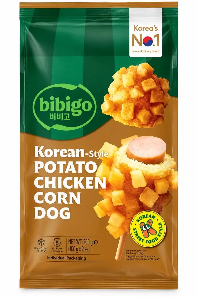 Bibigo 韩式鸡肉土豆玉米热狗 200g