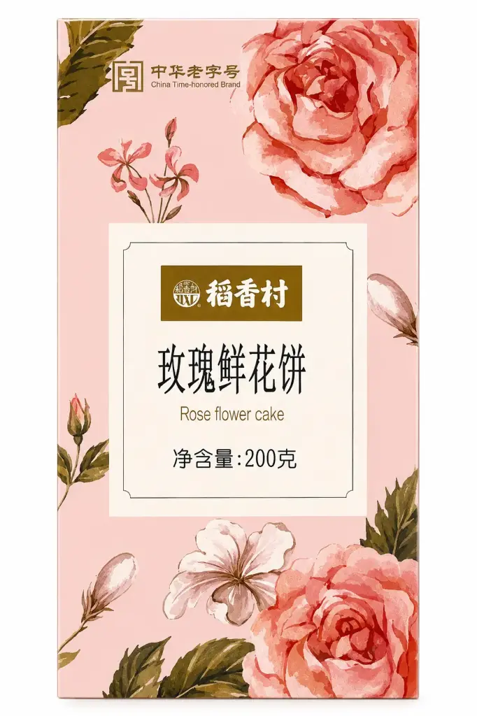 稻香村 玫瑰鲜花饼 200g