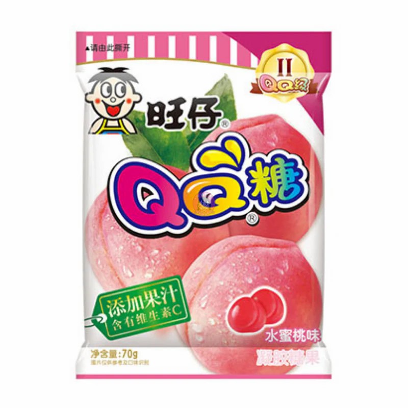 Want Want QQ Fruit Gum Peach 70g