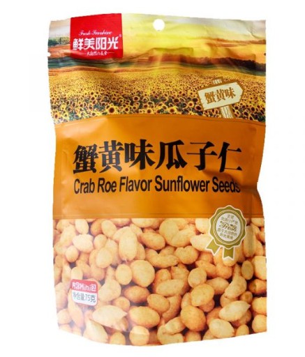 [10056] Xianmei Sunshine Sonnenblumenkerne mit Krabbenrogen-Geschmack 75g