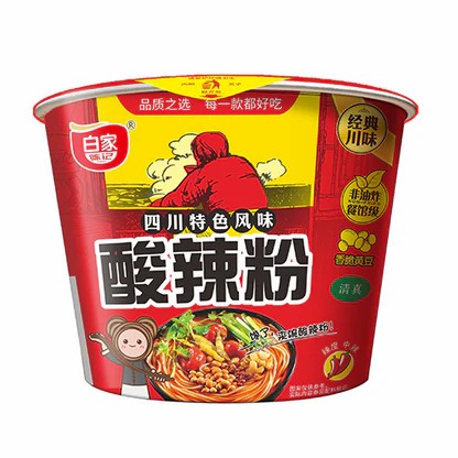 [11159] 白家 酸辣粉 桶装 105g