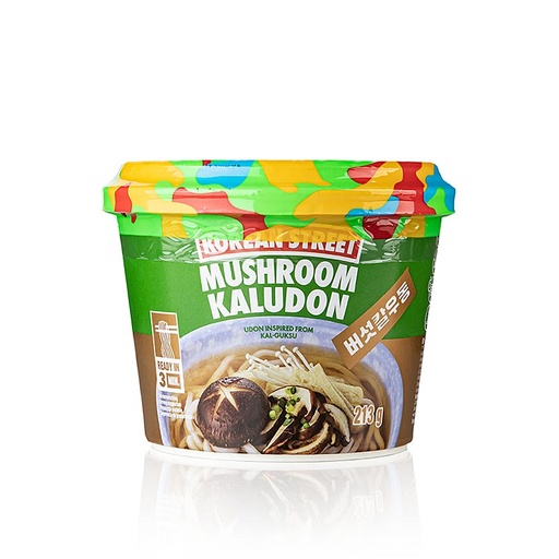 [11198] kaludon Korean Street Instant Noodles Kaludon in Shell Mushrooms 213g