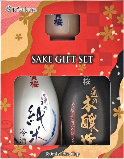 [11265] Kizakura Sake gift set 360ml