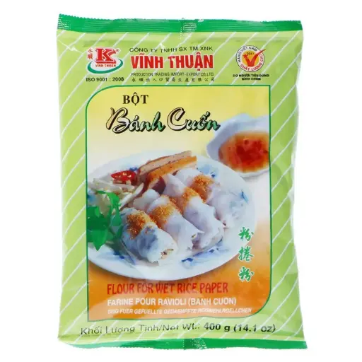 [11314] Vinh Thuan Reismehl für vietnamesische Reisteigrollen Banh Cuon 400g