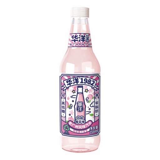 [11589] 1982 Carbonated Drink Peach-Cherry Flavor 358ml