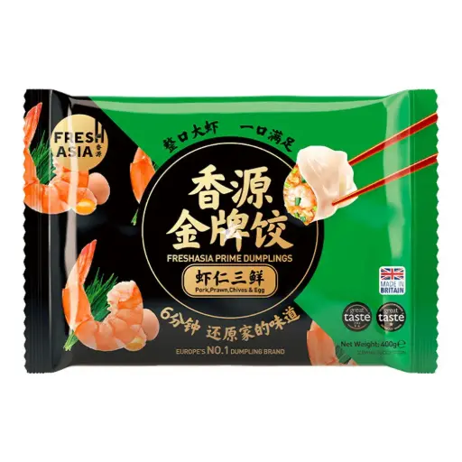 [11706] Dumpling mit Garnelen, Schweinefleisch, Schnittlauch und Ei 400g