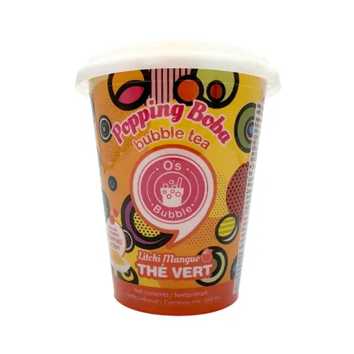 [11774]  O's bubble Popping Boba Litschi/Mango   350ml