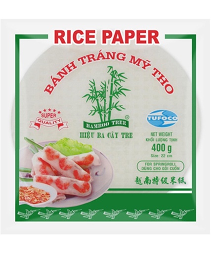 [10206] Bamboo Tree Rice Paper Summer Roll Round 22cm 400g