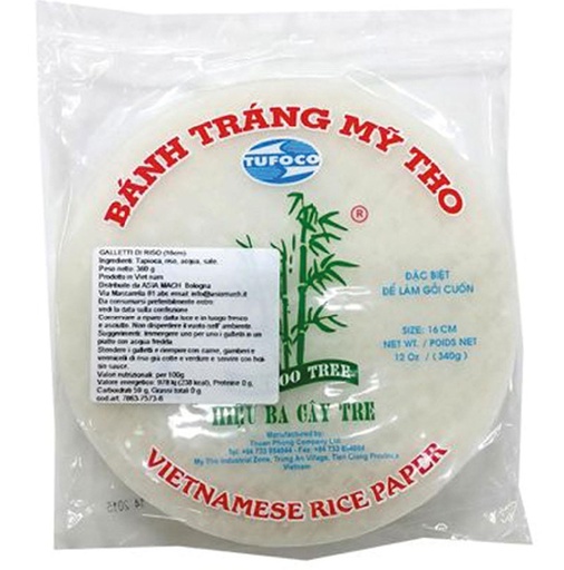 [10207] Bamboo Tree Rice Paper Summer Roll Round 16 cm 340g