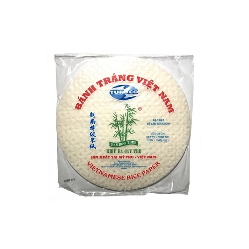 [10208] Bamboo Tree Rice Paper Summer Roll Round 28 cm 340