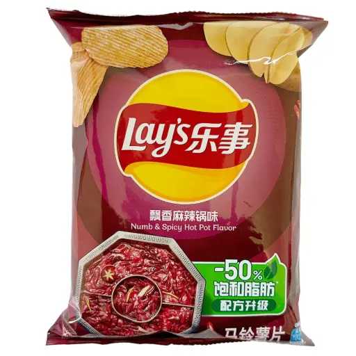 [11918] 乐事 飘香麻辣锅味薯片 70g