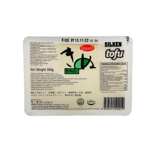 [10221] Unicurd 嫩豆腐 白盒 300g