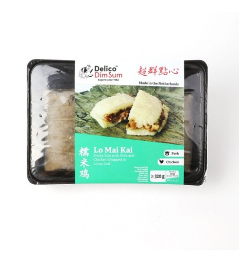 [10224] Delico Lo Mai gai Klebreis-Hähnchen 320g