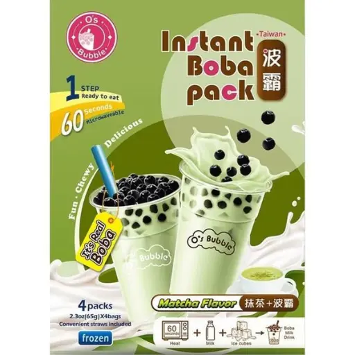 [11950] O'S BUBBLE Instant Boba Matcha 4er Pack 260g