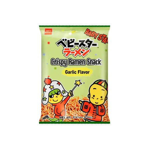 [11951] BABY STAR Crispy Ramen Snack Knoblauc Geschmack 70g
