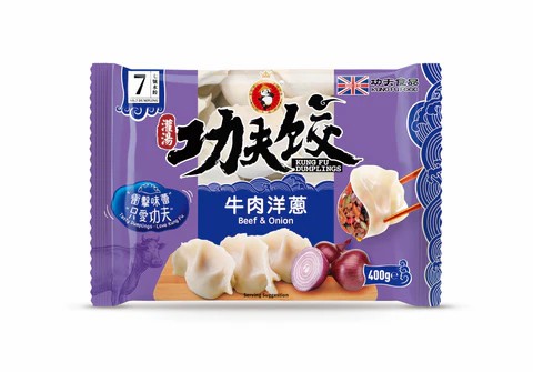 [10234] 功夫 牛肉洋葱水饺 400g
