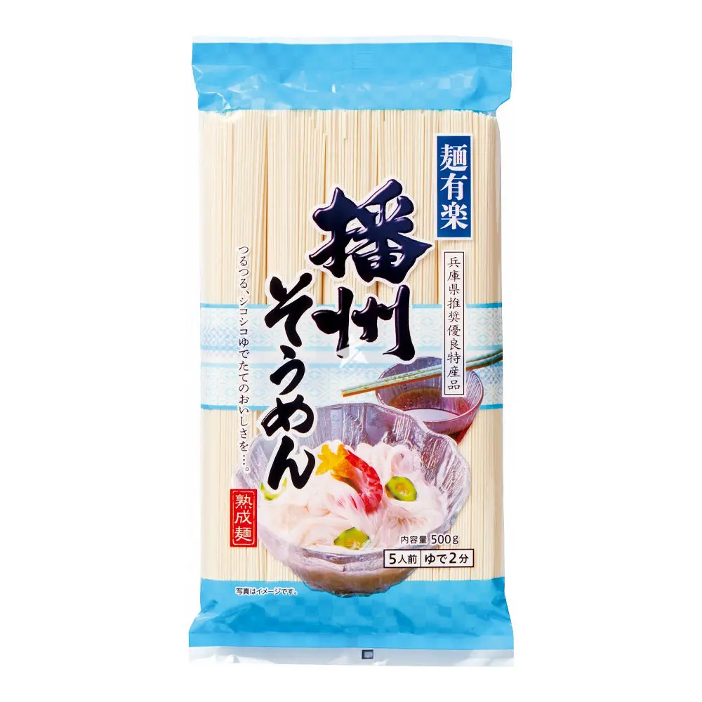 [12075] Kato Sangyo Menyuraku Banshu Somen 500g