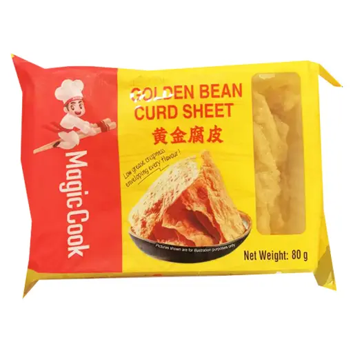 [12191] Goldene Tofublätter 80g