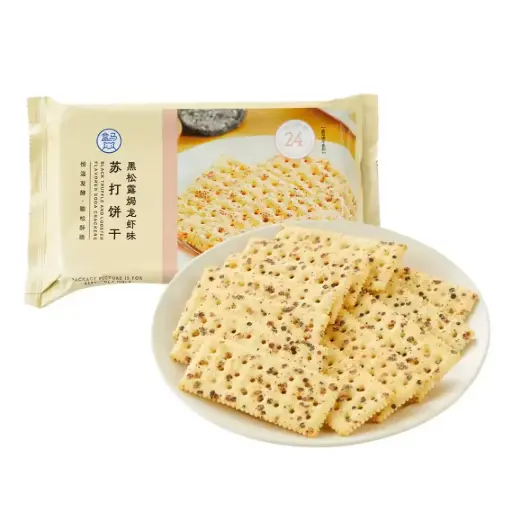 [12193] 盒马 黑松露焗龙虾苏打饼干 228g