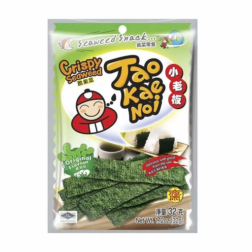 [10321] Taokaenoi Seaweed Snack Crispy Original 32g