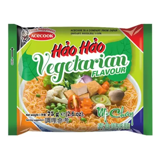 [12223] Hao Hao Vegetable Instant Noodles 75g