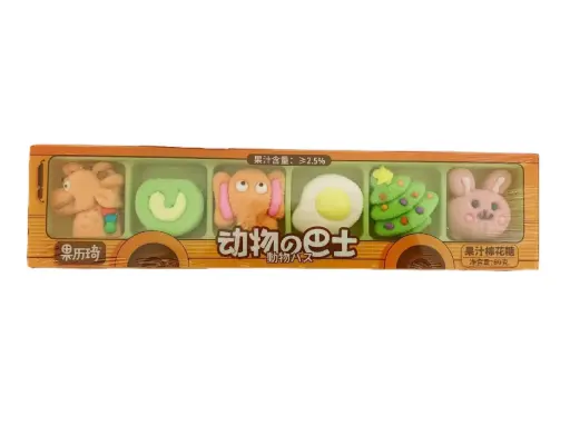 [12239] Glq Marshmallows Cute Animals Bus 80g