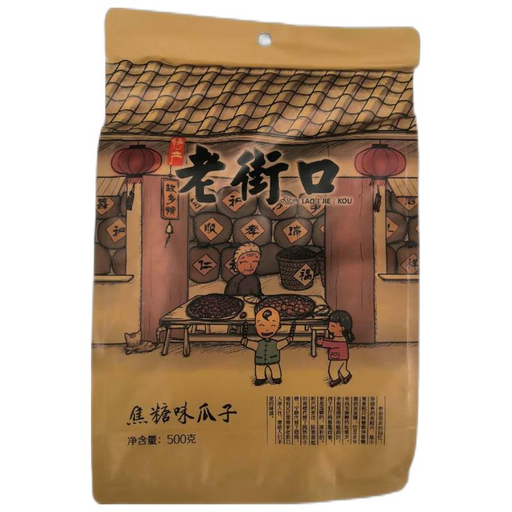 [12492] 老街口 焦糖味瓜子 500g