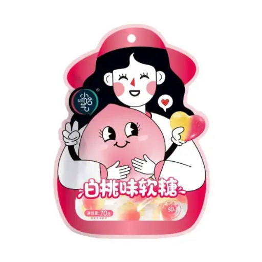 [12510] 小哈气  白桃味软糖 70g