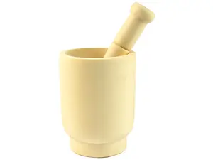 [12556] Wooden Mortar & Pestle 6.5cm