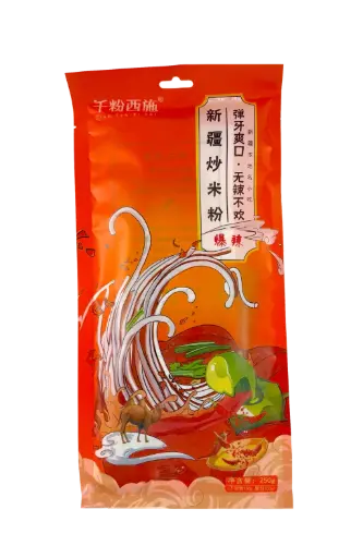 [12595] Gebratene Reisnudeln nach Xinjiang-Art sehr scharf 250g