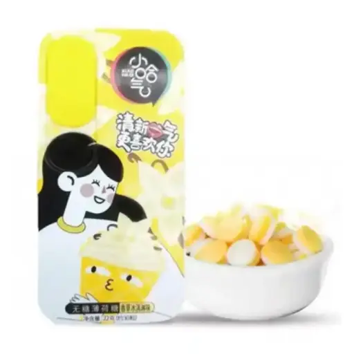 [12848] Pfefferminzbonbons Vanilleeis zuckerfrei 22g