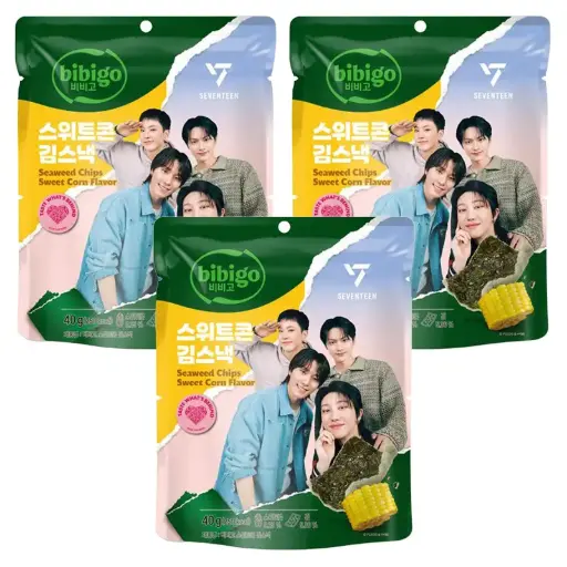 [12914] Bibigo 海苔脆片甜玉米 Seventeen联名 40g