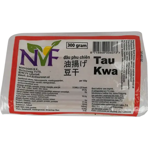 [12937] Frittierter geraeuchter harter Tofu (Tau Kwa) 300g