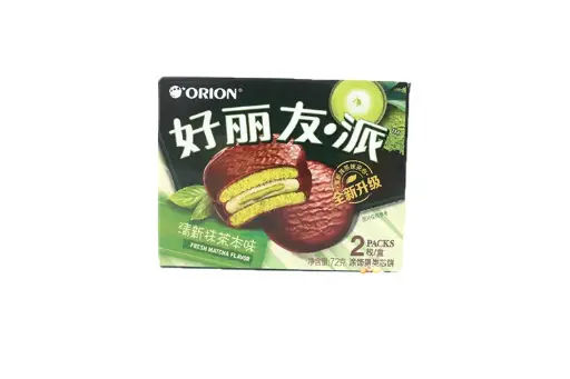 [12943] 好丽友 巧克力派 抹茶味 72g