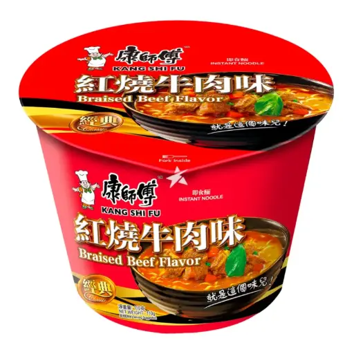 [12947] 康师傅 红烧牛肉面桶装 110g