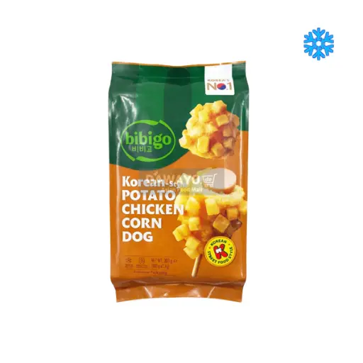 [12949] Koreanische Corn Dogs mit Huhn, Kartoffel und Mais 200g