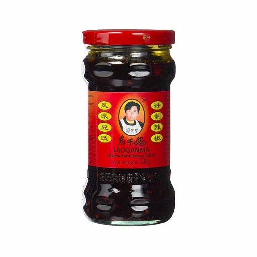 [10015] Fermentierte Schwarzer Sojabohnen in Chiliöl 280g