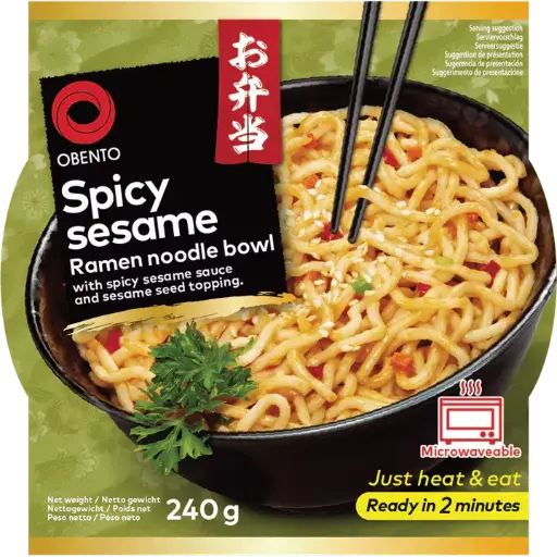 [13134] Bento Spicy Mongolian Ramen Nudel Bowl 240g