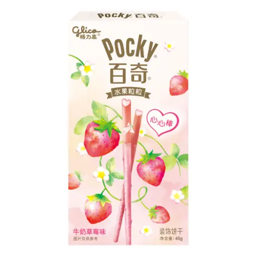 [13162] 百奇 牛奶草莓 45g