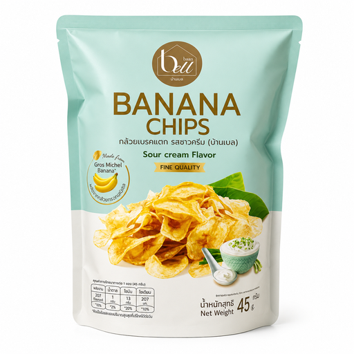 [13478] Bell Bananenchips Jougut 45g
