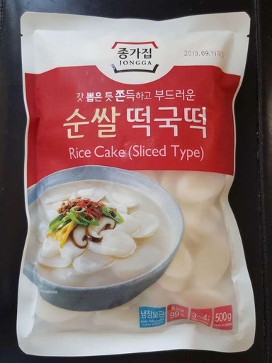 [10816] Jongga Rice Cake Slices 500g