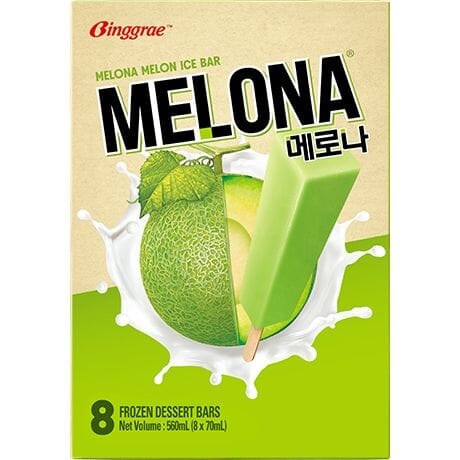 [10825] Binggrae Melona Melon Popsicles 8 pcs. 560ml